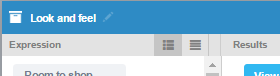 Click the Edit icon in the blue bar