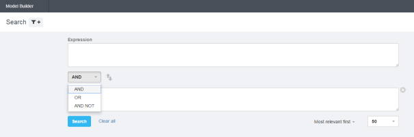 Adding an AND, OR or AND NOT box