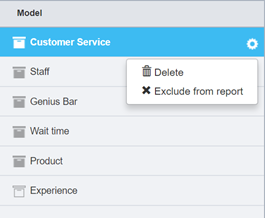 Excluding a category from a report